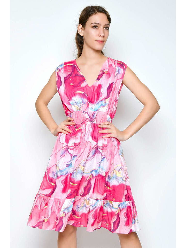 H.H.G. Kleid in Rosa/ Pink/ Hellblau günstig kaufen