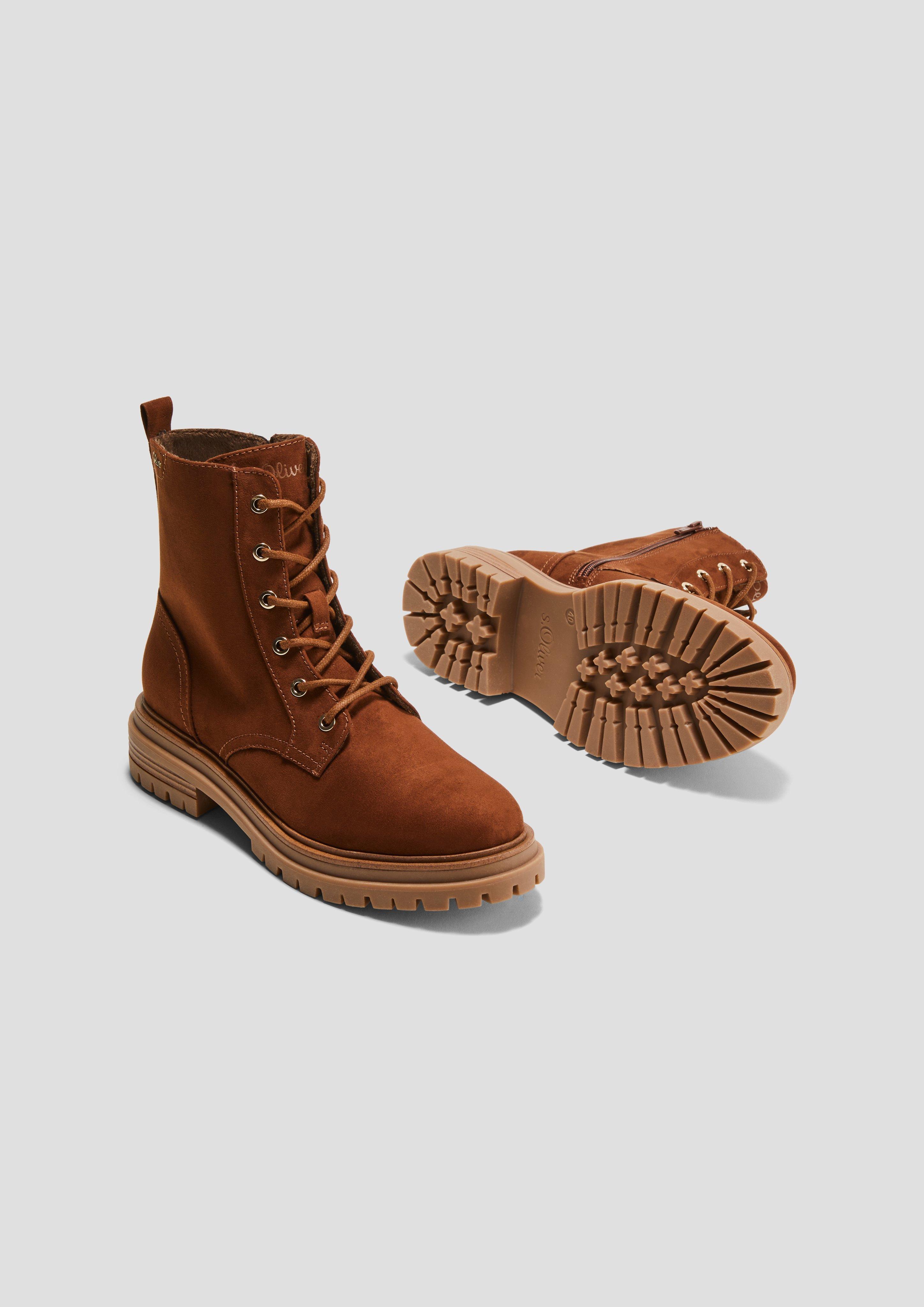 Stiefel mit Schnürung und Reißverschluss  6008279-305
