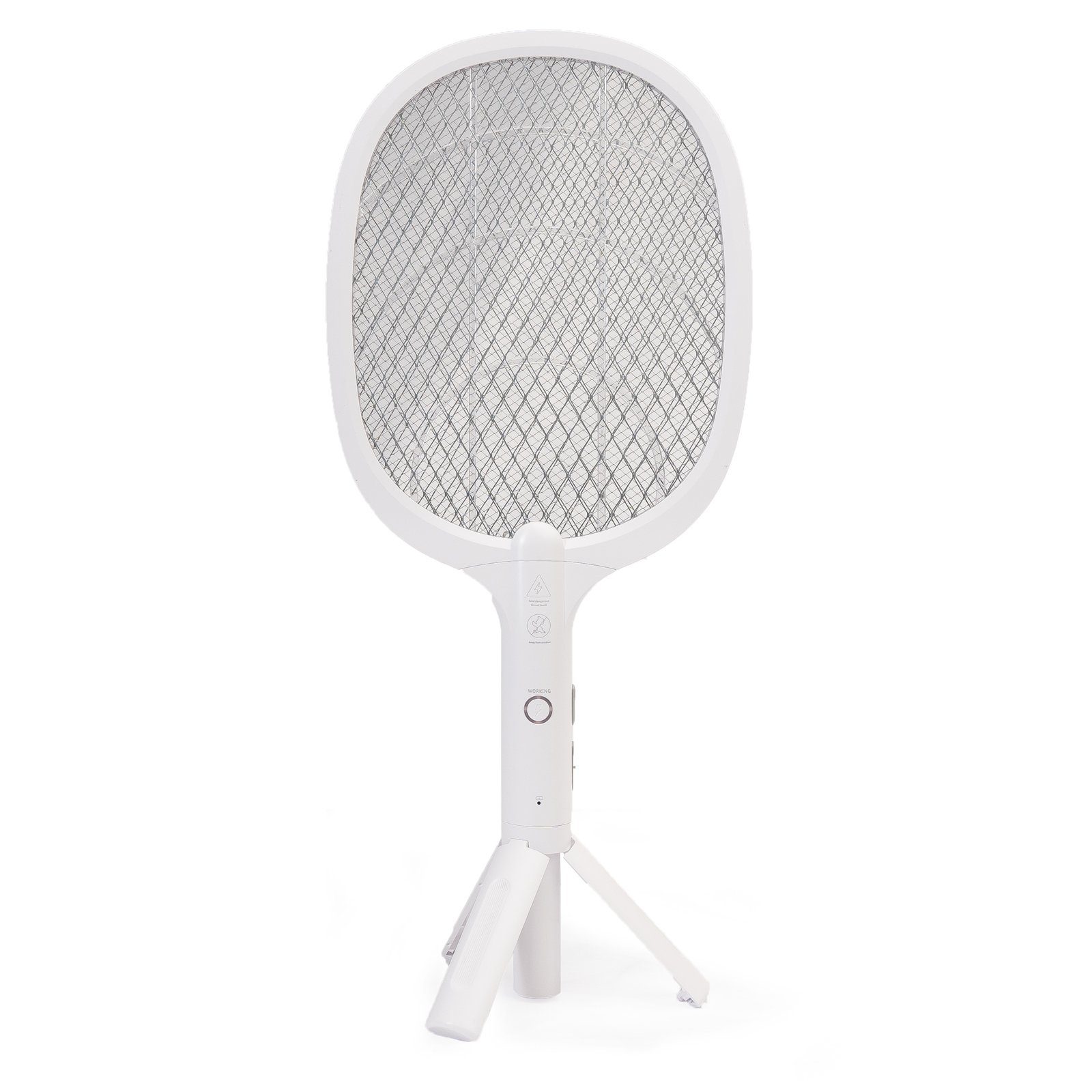 Grafner Moskitonetz elektrische Akku Fliegenklatsche USB UV LED FL11030 (Stk, 1 St., 1), L ca. 52 cm, B: ca. 21,5 cm, UV-LED-Licht, aufladbarer Akku, 1200 mAh