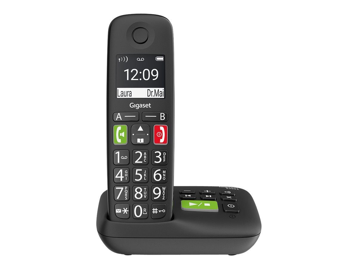 Gigaset GIGASET E290A, schwarz int. Festnetztelefon