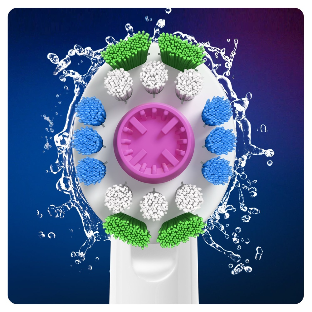 oral-b Oral-B 3D White Brossette Avec CleanMaximiser, 4 Brossettes De Rechange