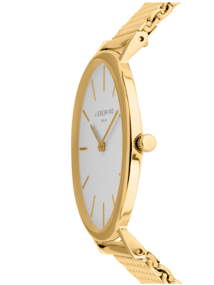 Liebeskind Quarzuhr in Gold/ Weiß günstig kaufen onesize