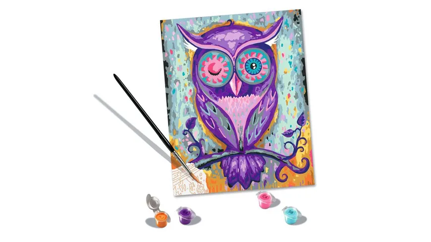 Ravensburger Beschäftigung - CreArt - Malen nach Zahlen 28990 – Dreaming Owl