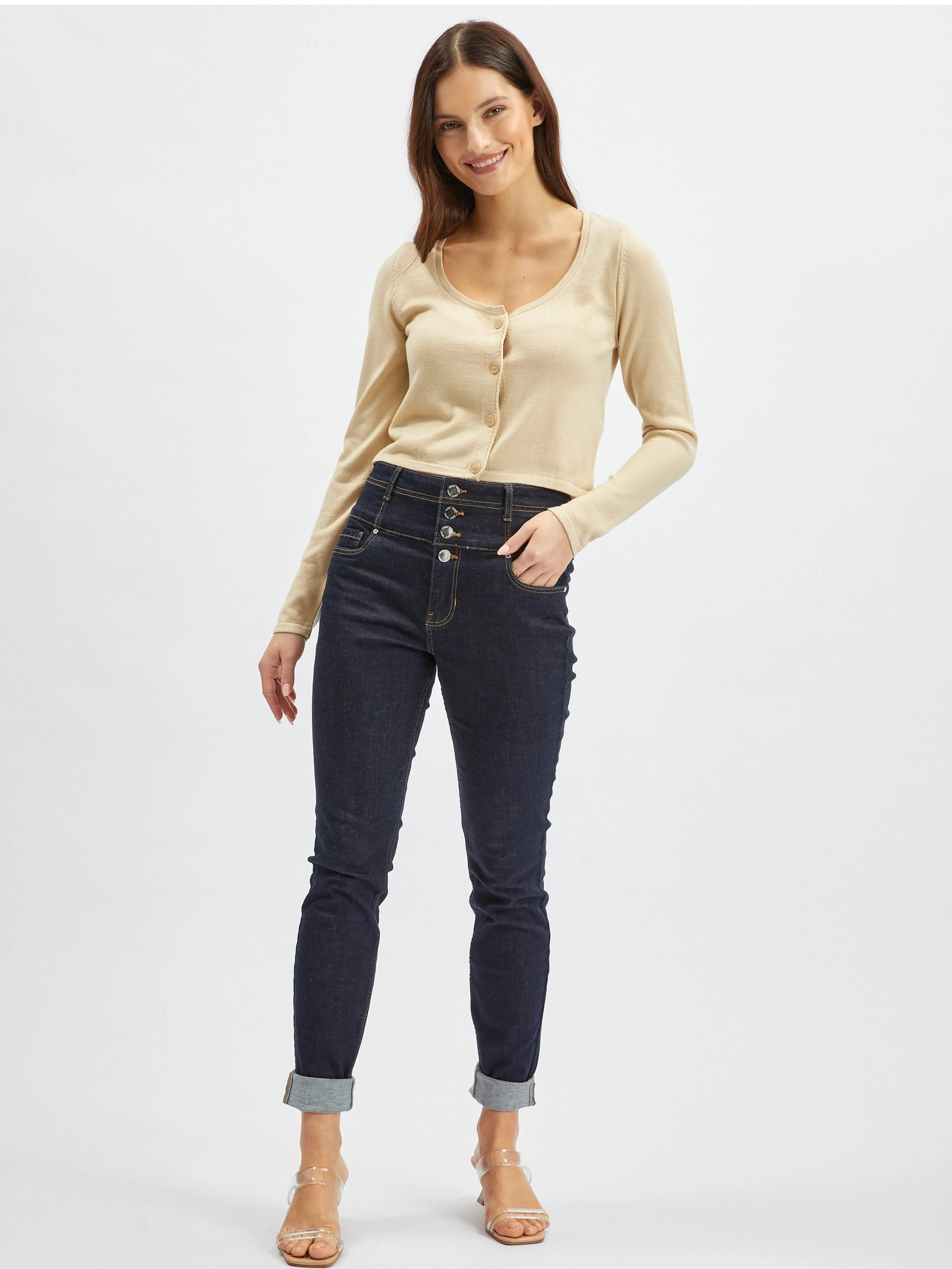 Beige Damen Strickjacke ORSAY