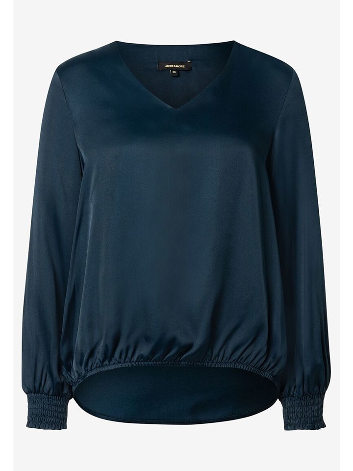 More & More Bluse in Dunkelblau günstig kaufen