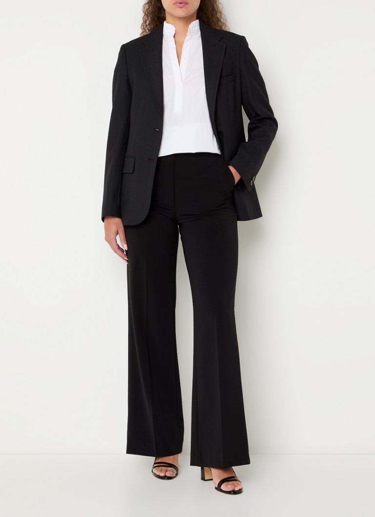 Blazer Marylou di Gerard Darel in misto lana con spalline e righe sottili