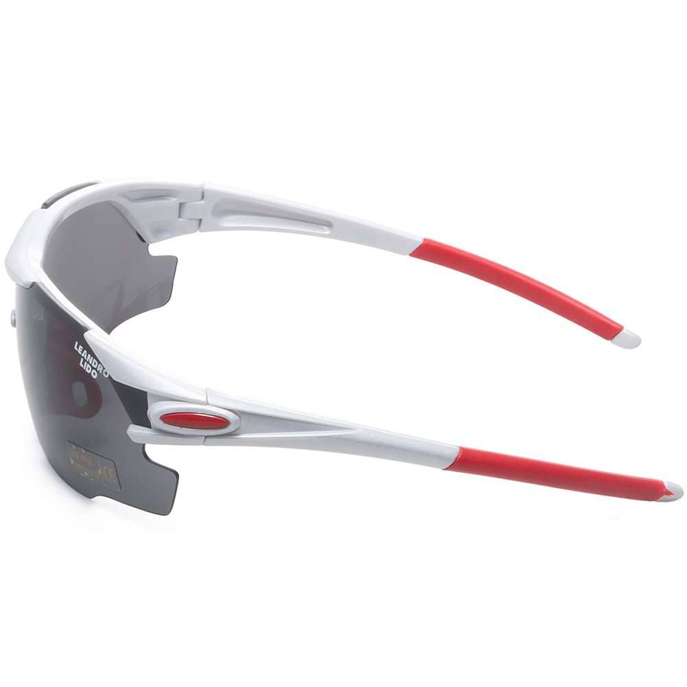 LEANDRO LIDO Challenger One Sport Sonnenbrille weiß/schwarz