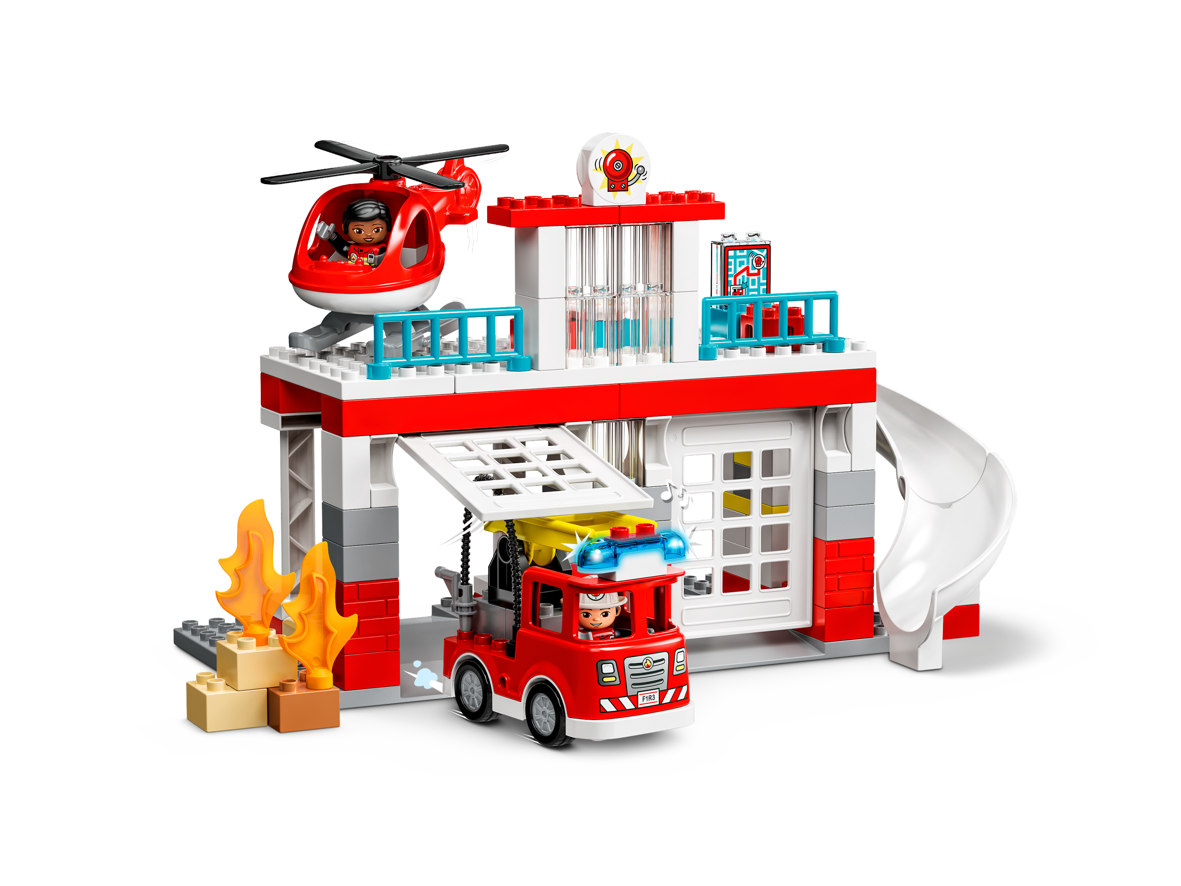La caserne et l’hélicoptère des pompiers 10970