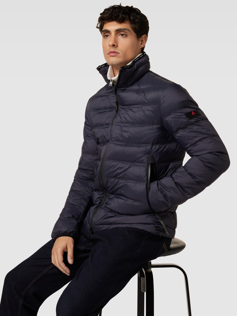 Steppjacke mit Stehkragen Modell 'PROSKE' in marineblau