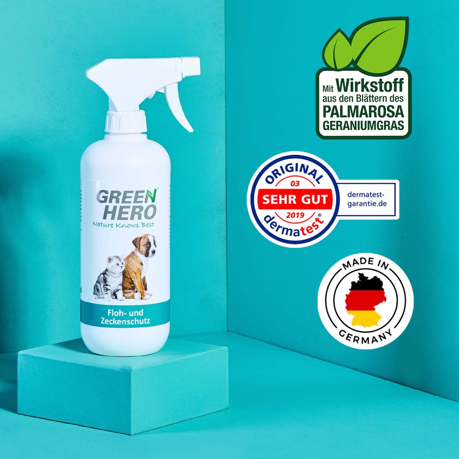 Greenhero Fellpflege Greenhero Floh- und Zeckenschutz