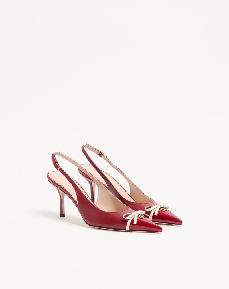 Bepointy 80mm slingback-pumps i laklæder og børnestil