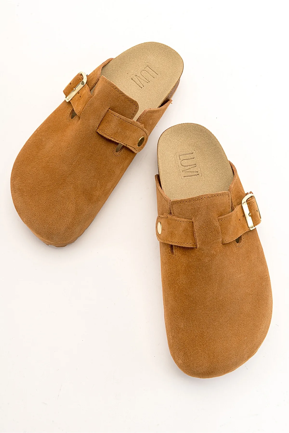 LuviShoes  GONS braune Wildleder-Damenhausschuhe