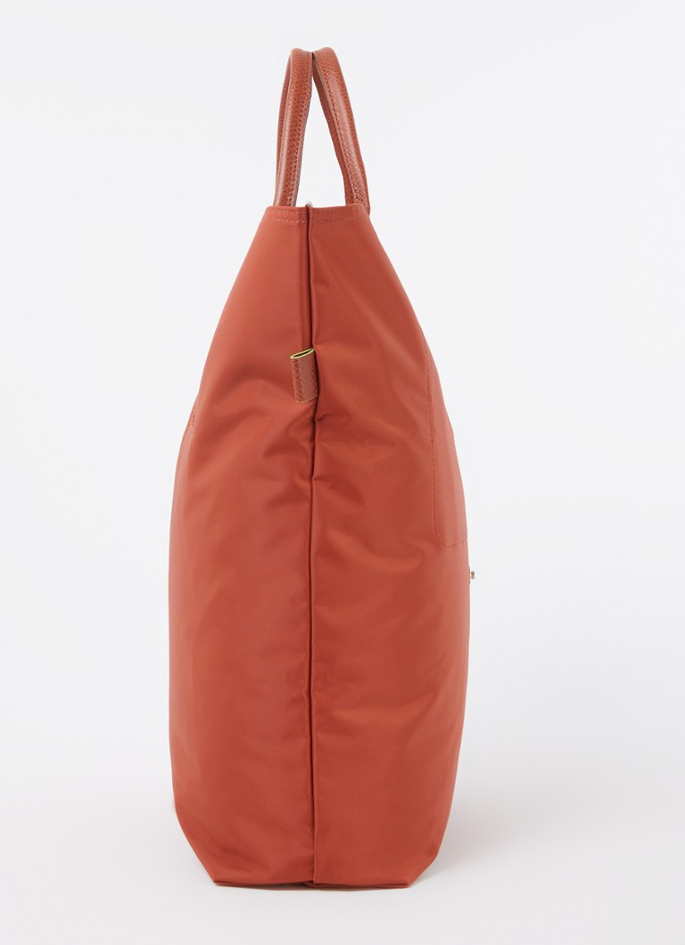Τσάντα Longchamp Le Pliage Original M με δερμάτινες λεπτομέρειες