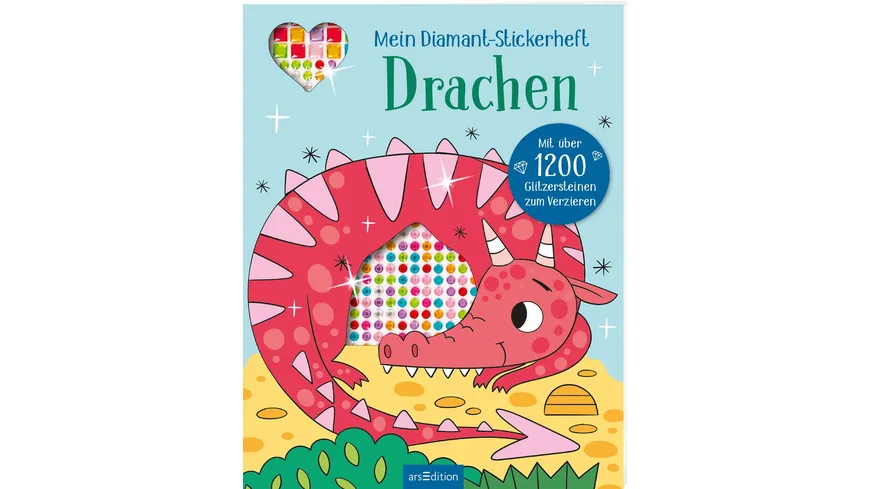 Mein Diamant-Stickerheft – Drachen