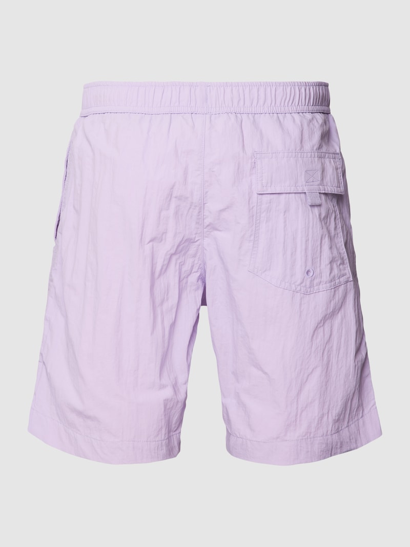 Shorts mit elastischem Bund in flieder