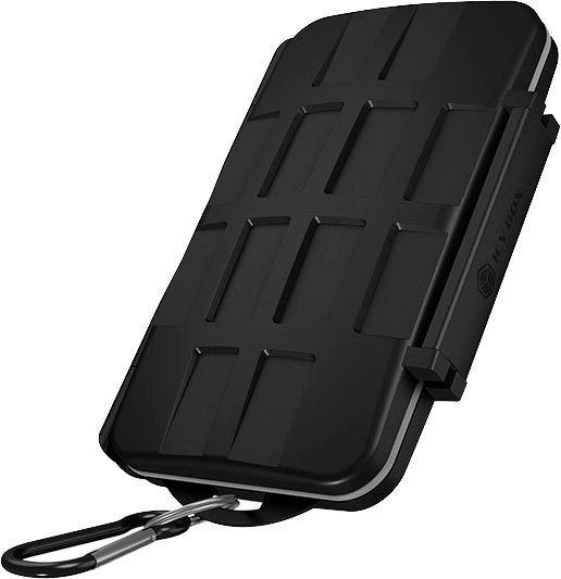 Raidsonic ICY BOX Schutzbox für SD (x8), microSD (x16) und CF (x4) -Karten Computer-Adapter