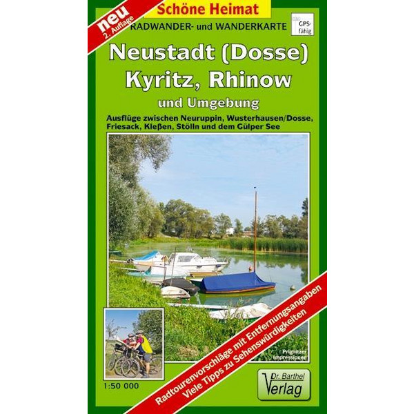 Neustadt (Dosse), Rhinow, Kyritz, Wusterhausen und Umgebung - Wanderkarte