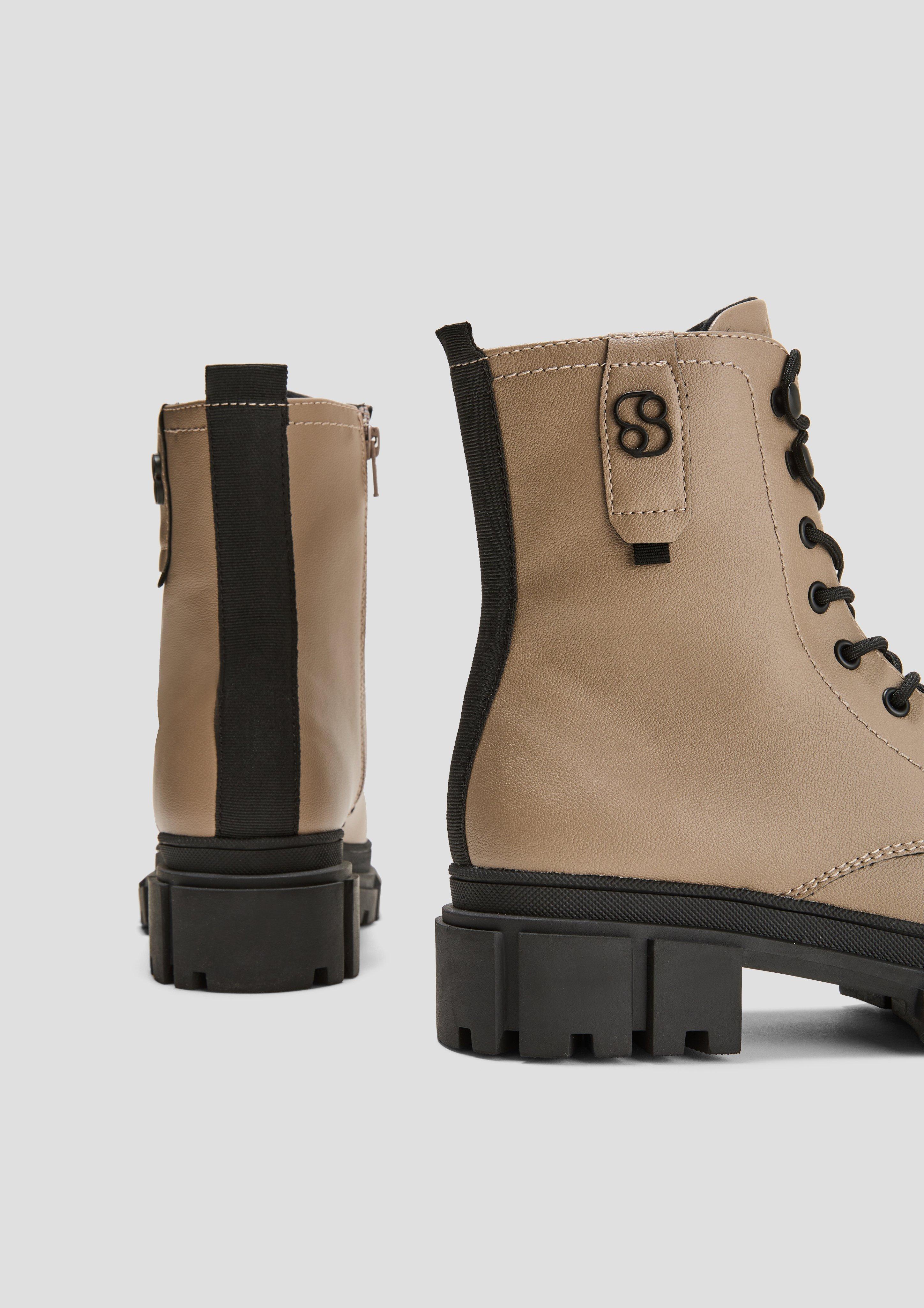 Stiefeletten mit Schnürung und Reißverschluss  6008300-341