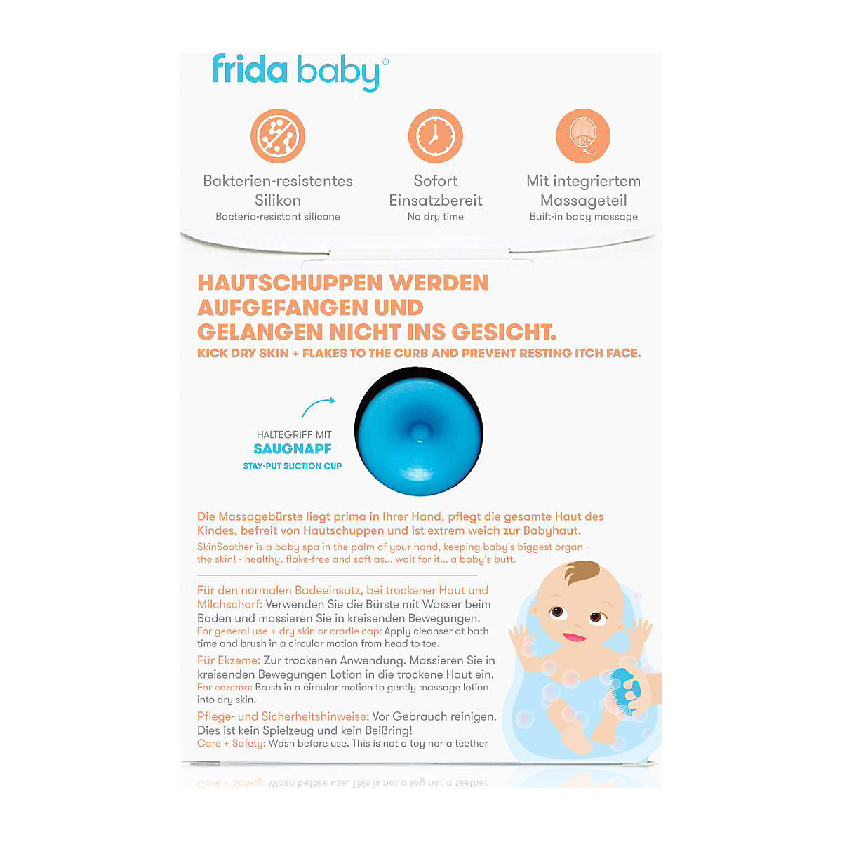 Badebürste mit Massagefunktion