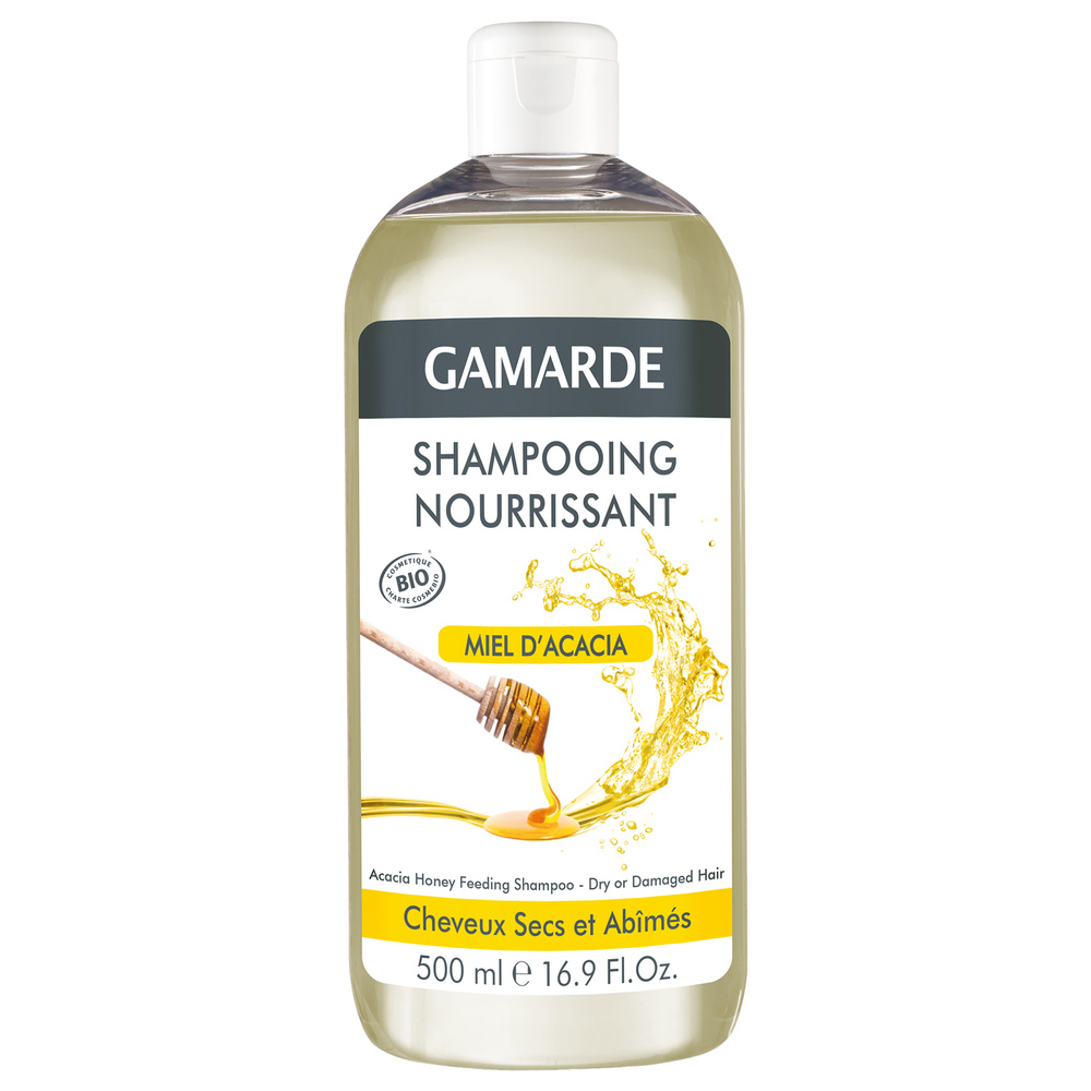 gamarde SHAMPOOING NOURRISSANT - MIEL D'ACACIA Flacon 500 ml Shampoing cheveux secs