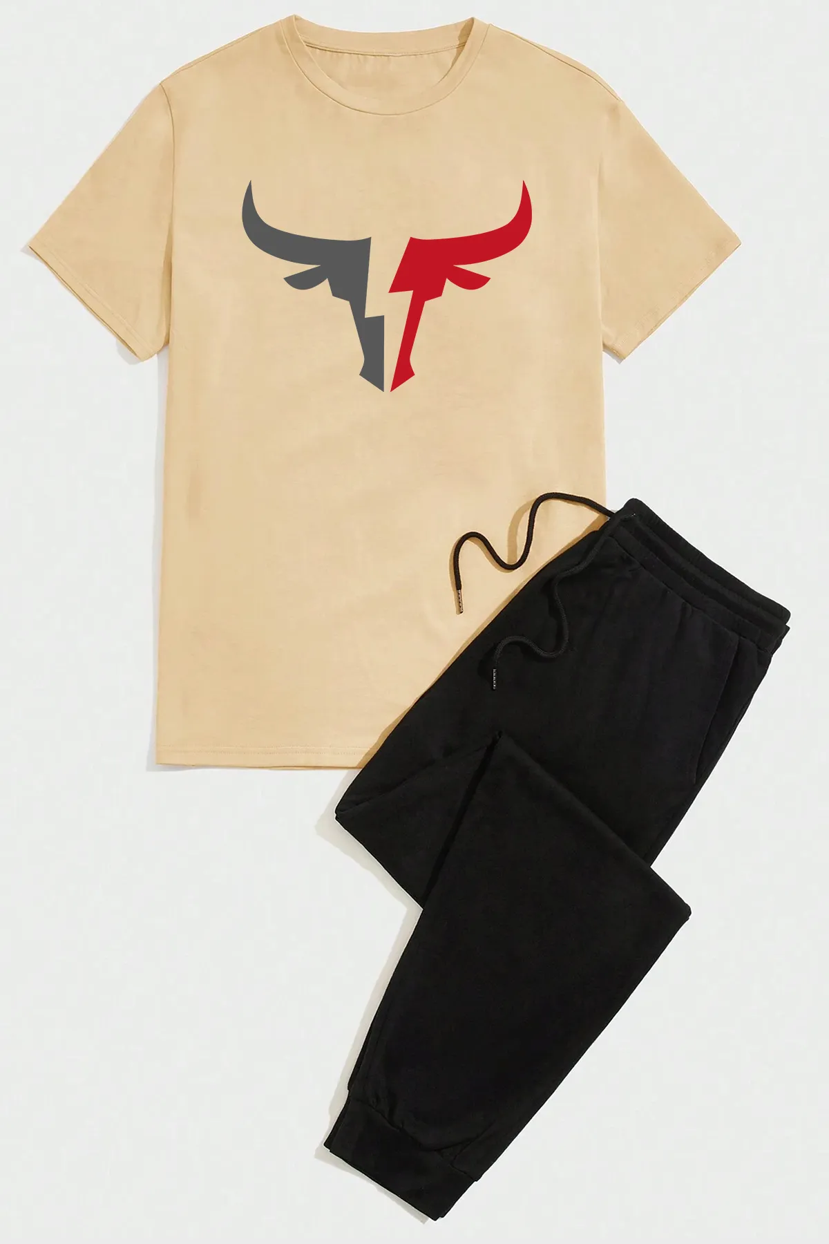 uyguntarz  Trainingsanzug-Set mit Bullen-Print, Unisex