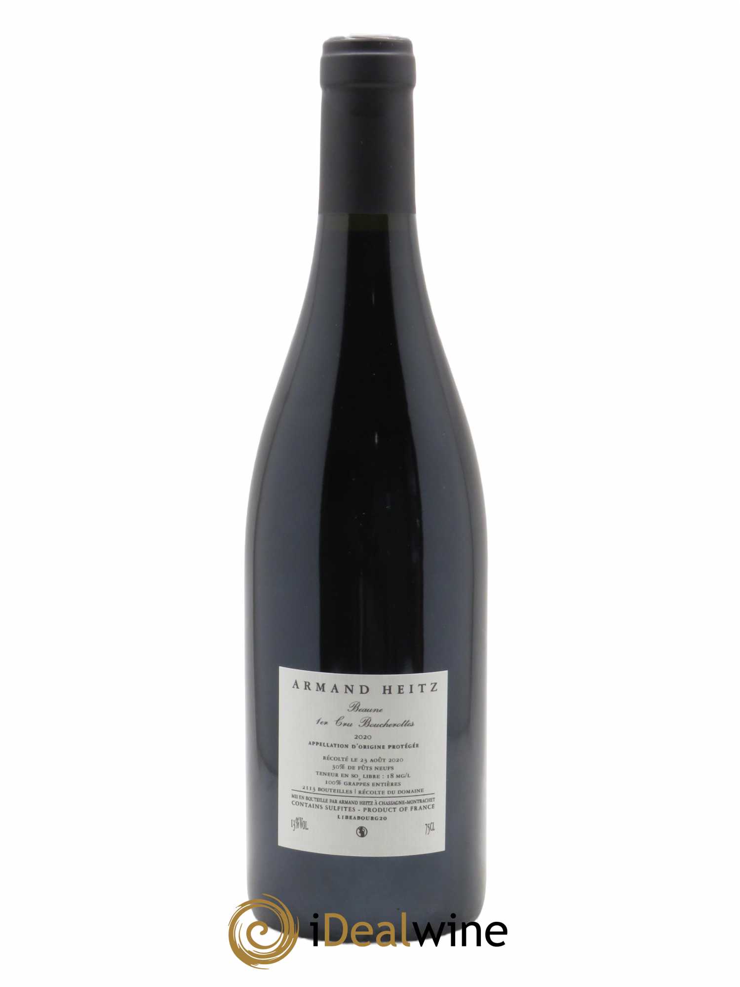 Beaune 1er Cru Boucherottes Armand Heitz  2020 - Lot de 1 Bouteille