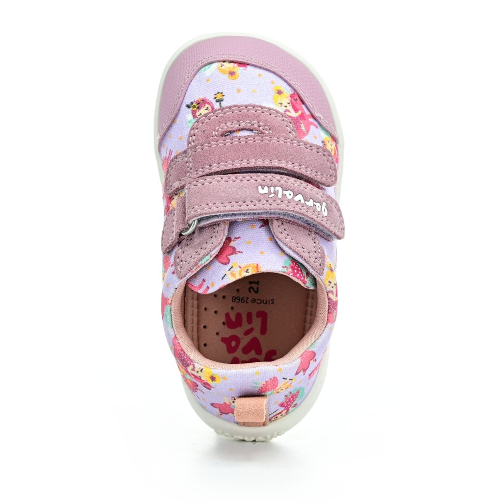 Garvalín Lona Estampada Lila Barfußschuhe