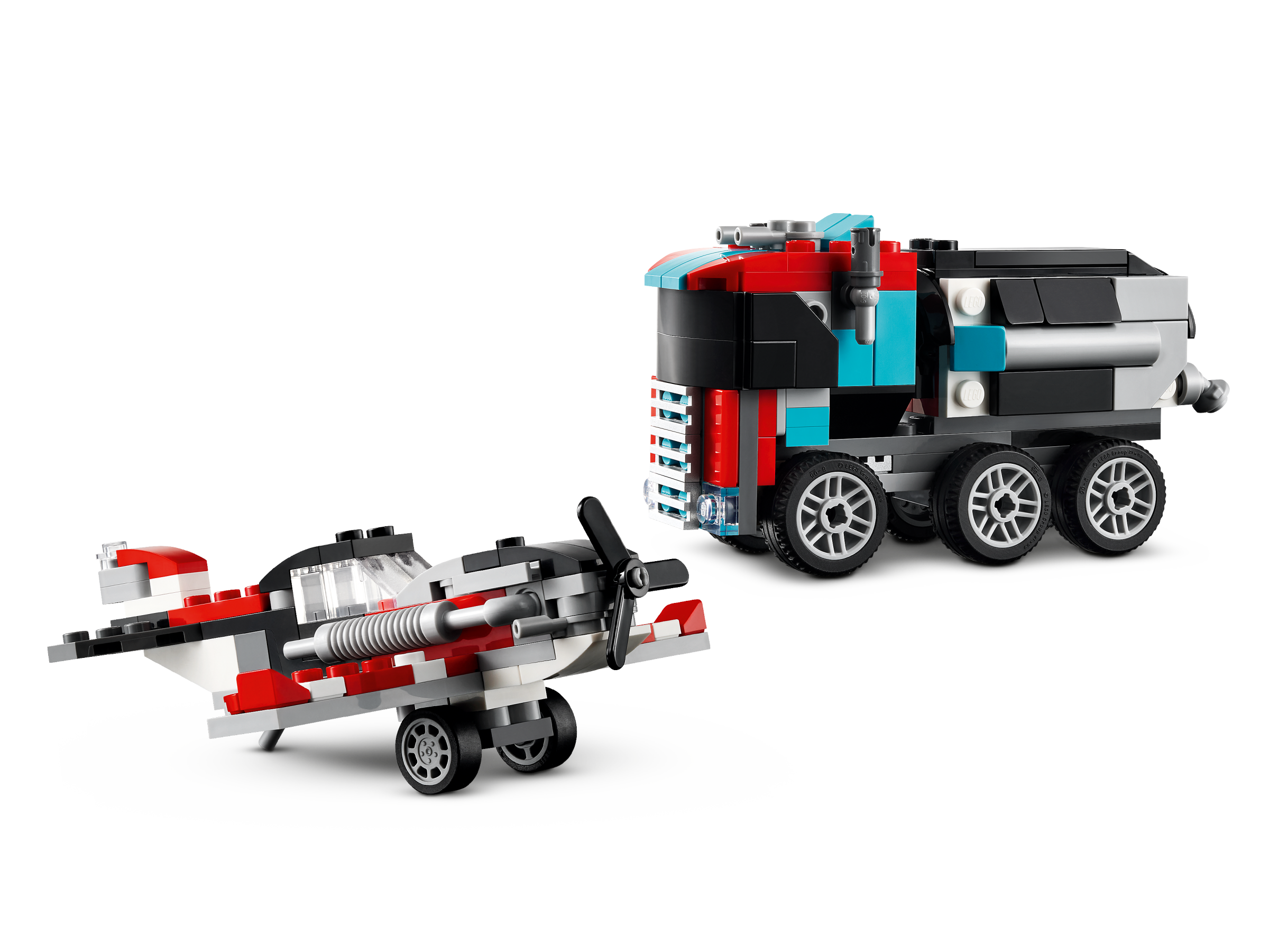 Tieflader mit Hubschrauber 31146