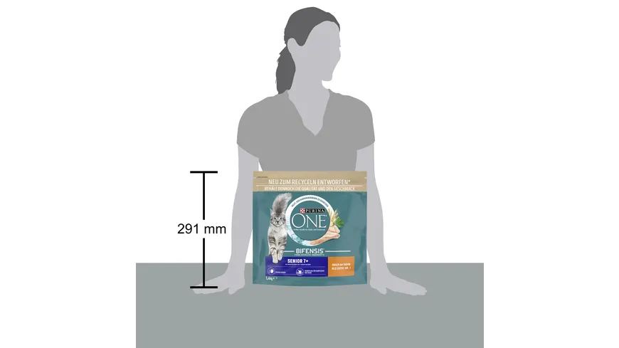 PURINA ONE Bifensis Senior 7+ mit Huhn Katzentrockenfutter 1.4 kg