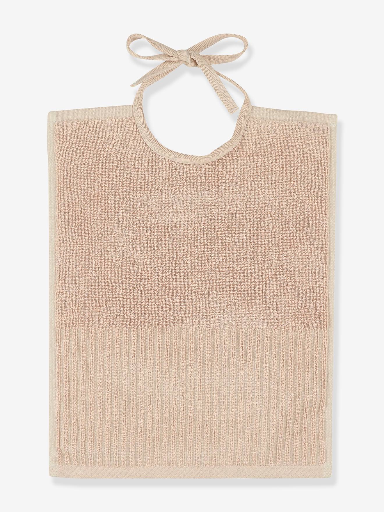 Lot de 2 bavoirs XL TRIXIE en coton bio rose