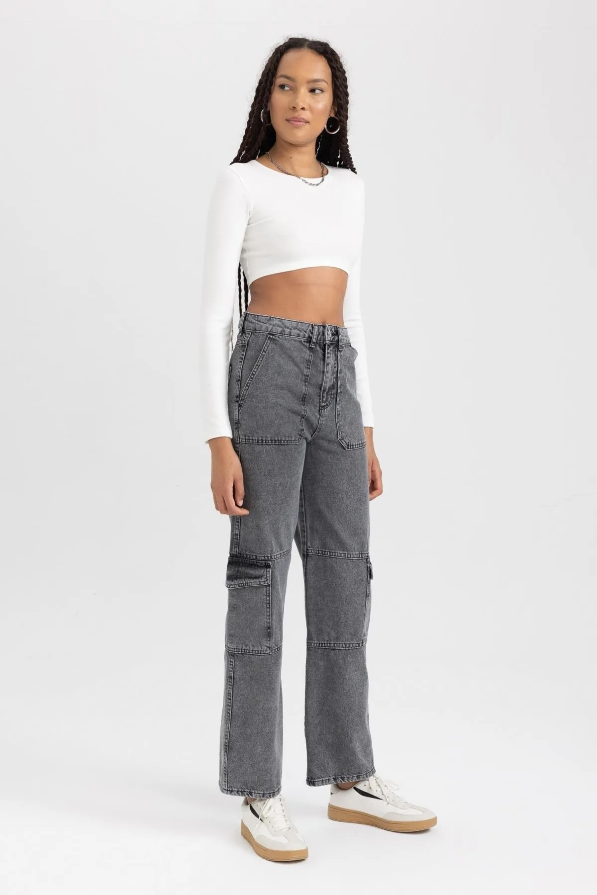 DeFacto  Lange Jeanshose aus 100 % Baumwolle