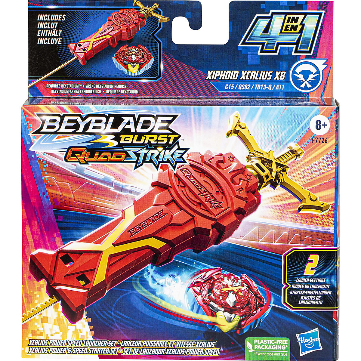 Beyblade Burst QuadStrike Xcalius Power Speed Starter Pack