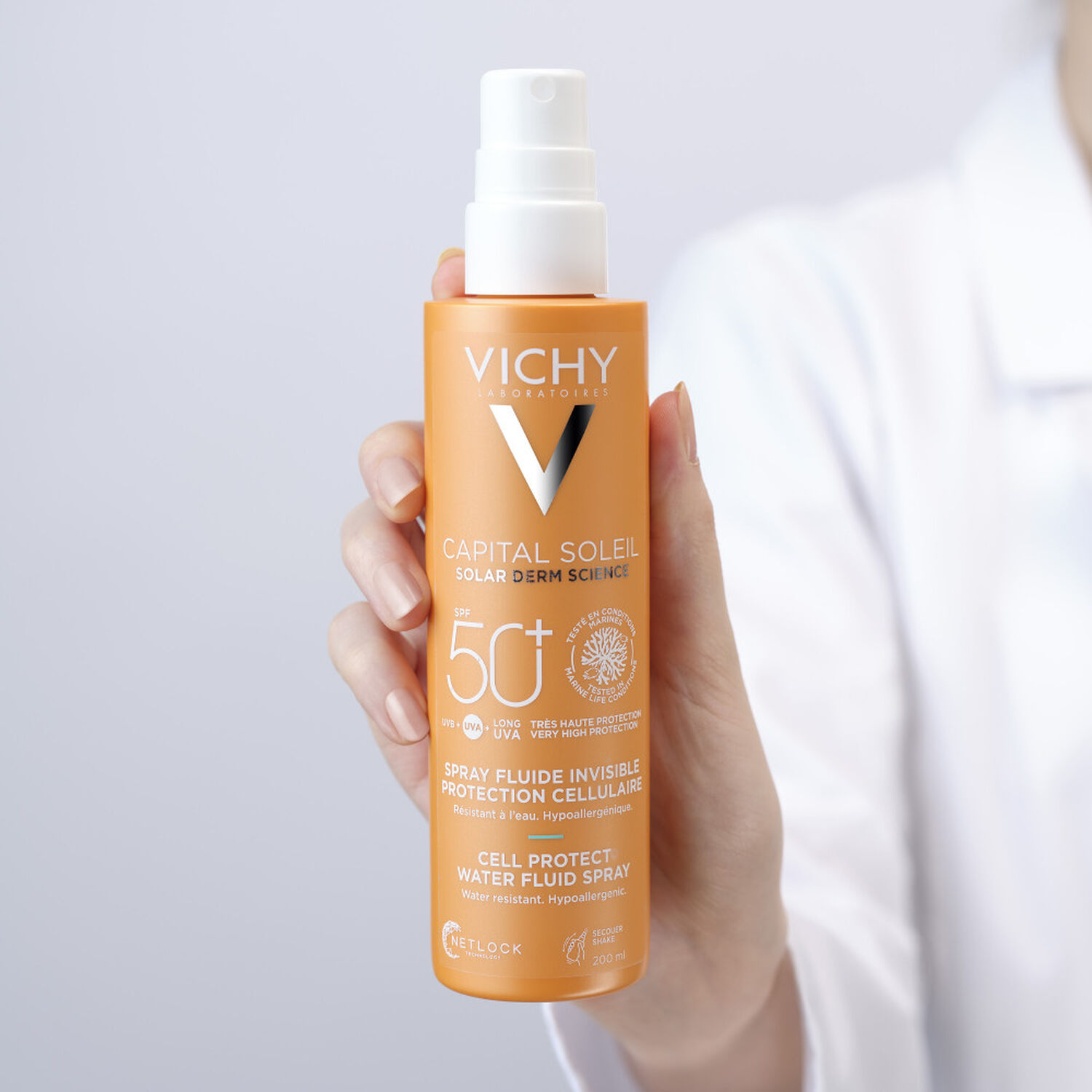 Vichy Capital Soleil SPF50+ Fluide Solaire Corps et Visage 200 ml