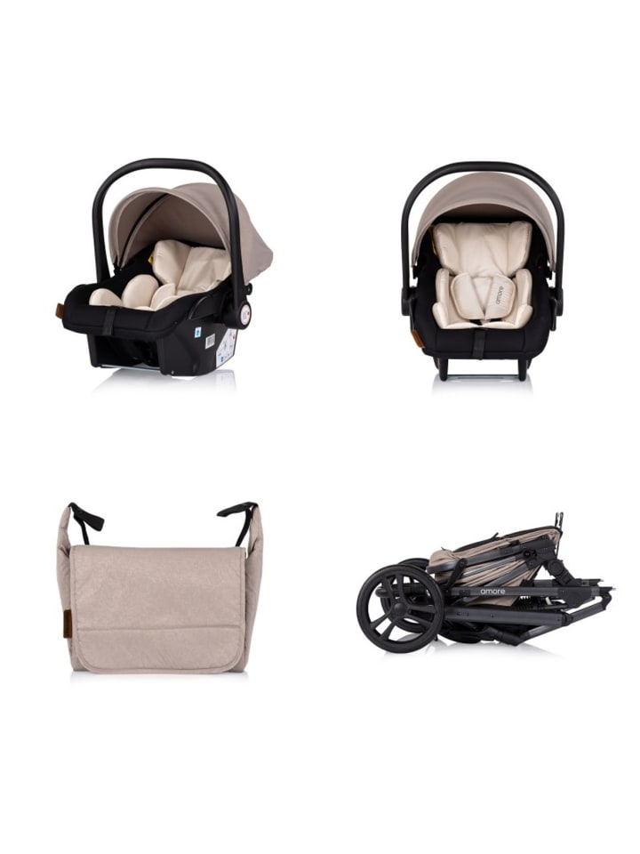 Chipolino Kinderwagen 3 in 1 Amore in braun günstig kaufen onesize