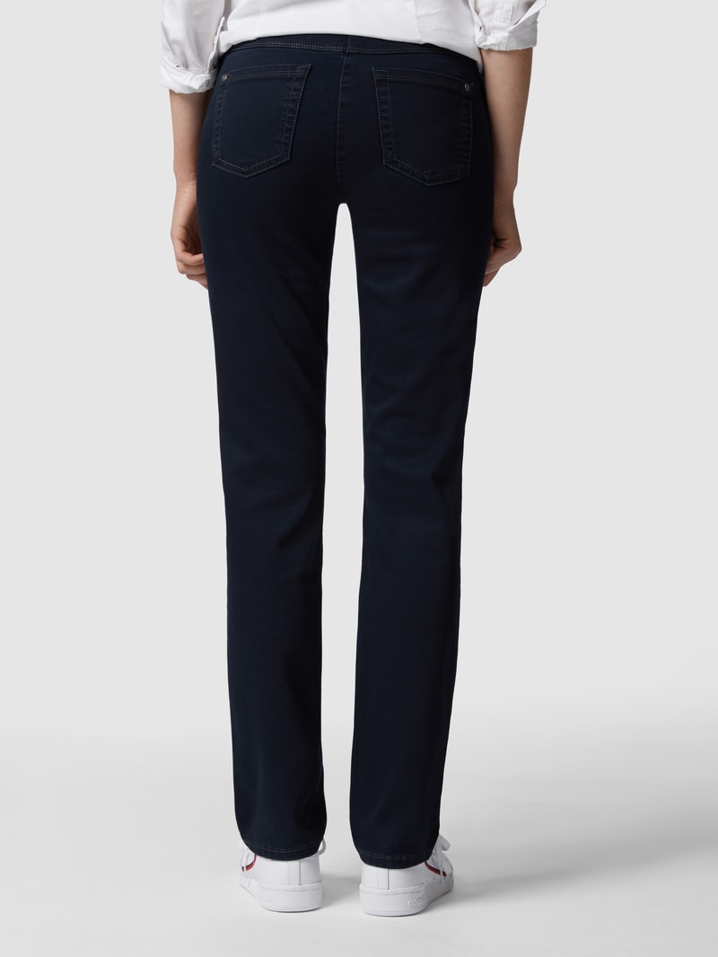 Slim Fit Jeans mit Stretch-Anteil Modell 'Best4me' in marineblau