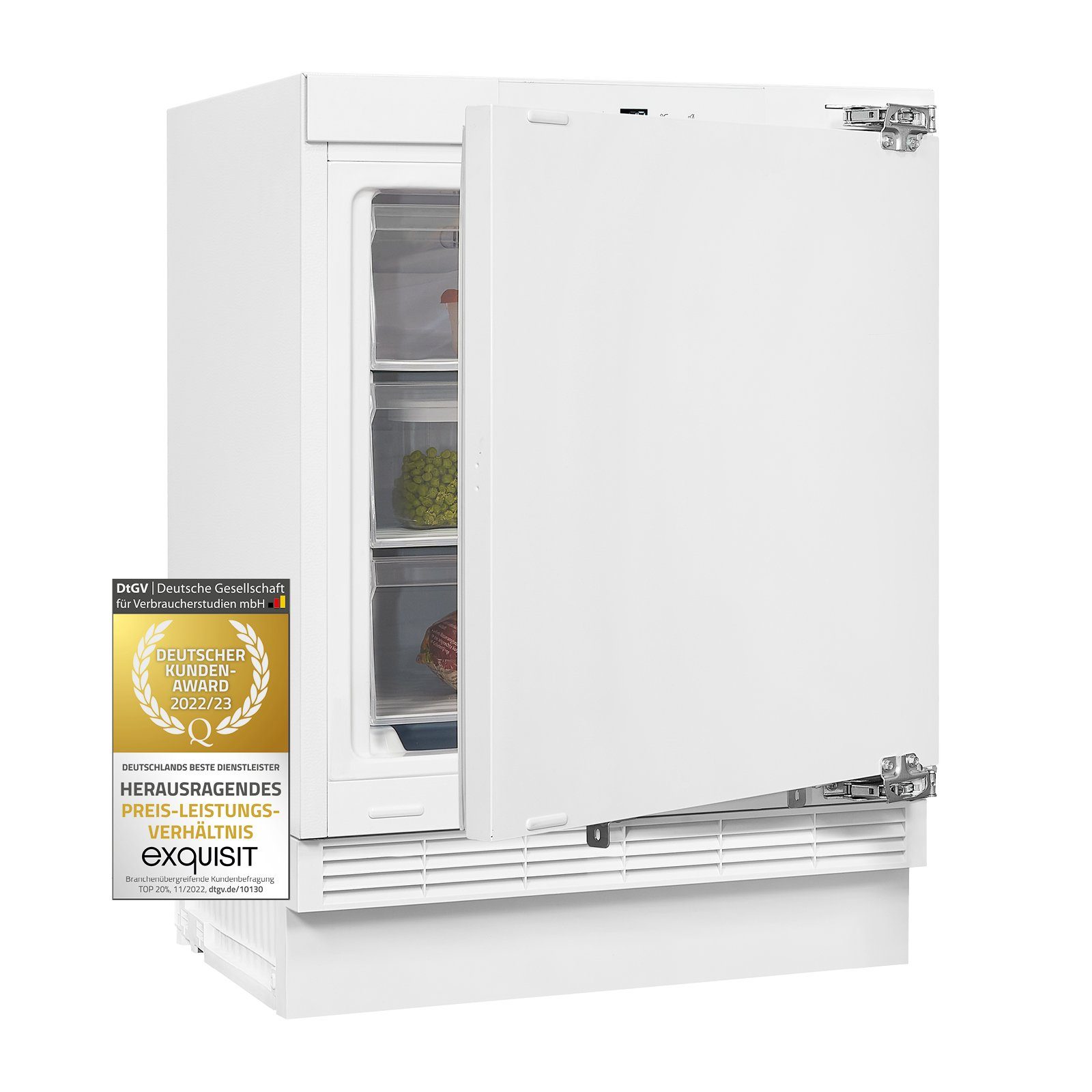 exquisit Gefrierschrank UGS105-FE-010F, 82.3 cm hoch, 59.5 cm breit