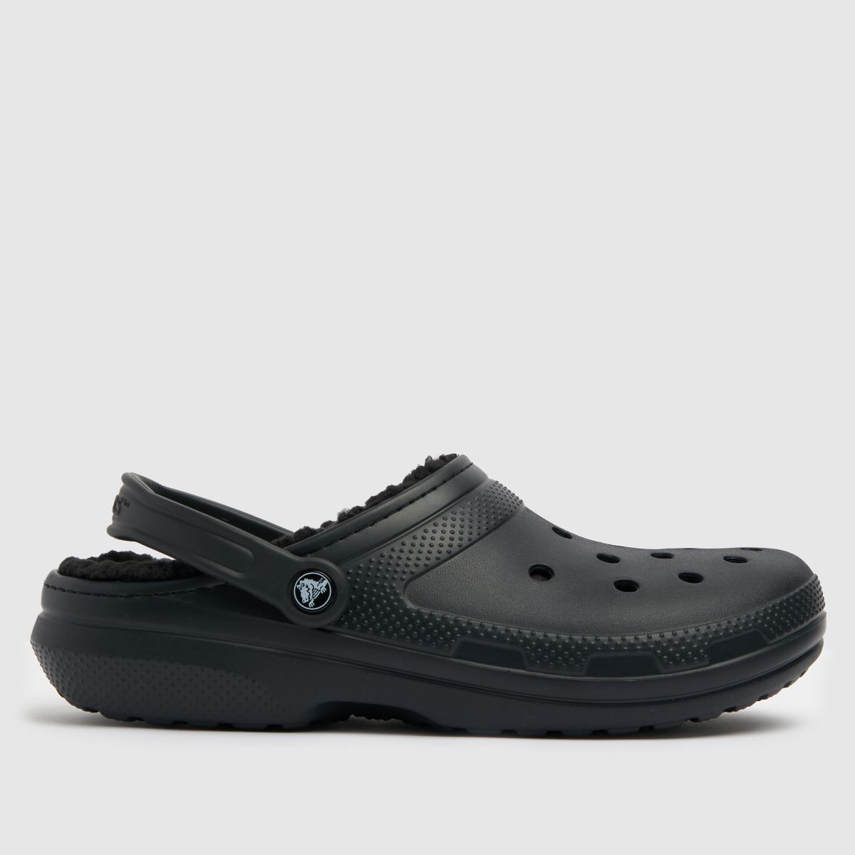 Crocs klasszikus bélelt klumpa szandál fekete színben