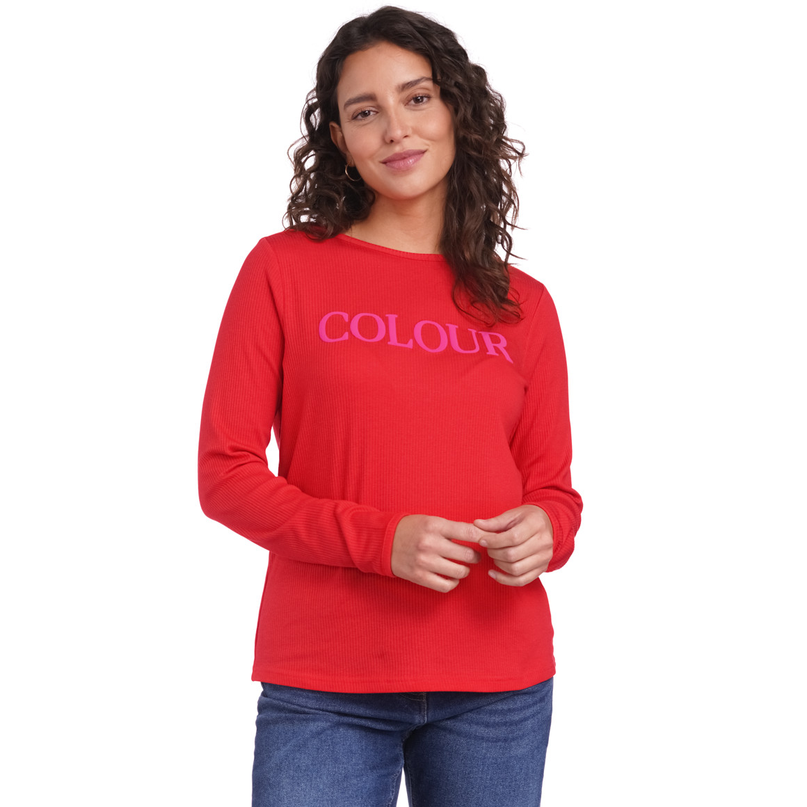 Damen Langarmshirt mit Print