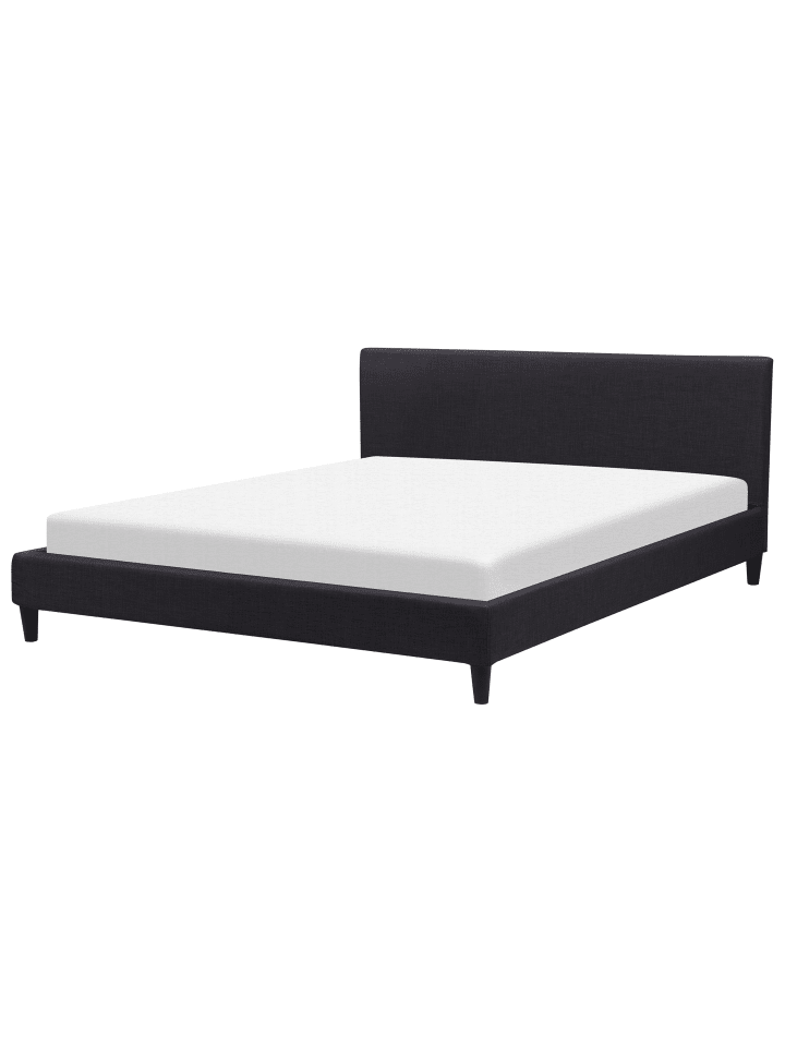 Beliani Doppelbett mit LED FITOU in Schwarz - (W) 190 x (H) 87 x (L) 214 cm günstig kaufen onesize