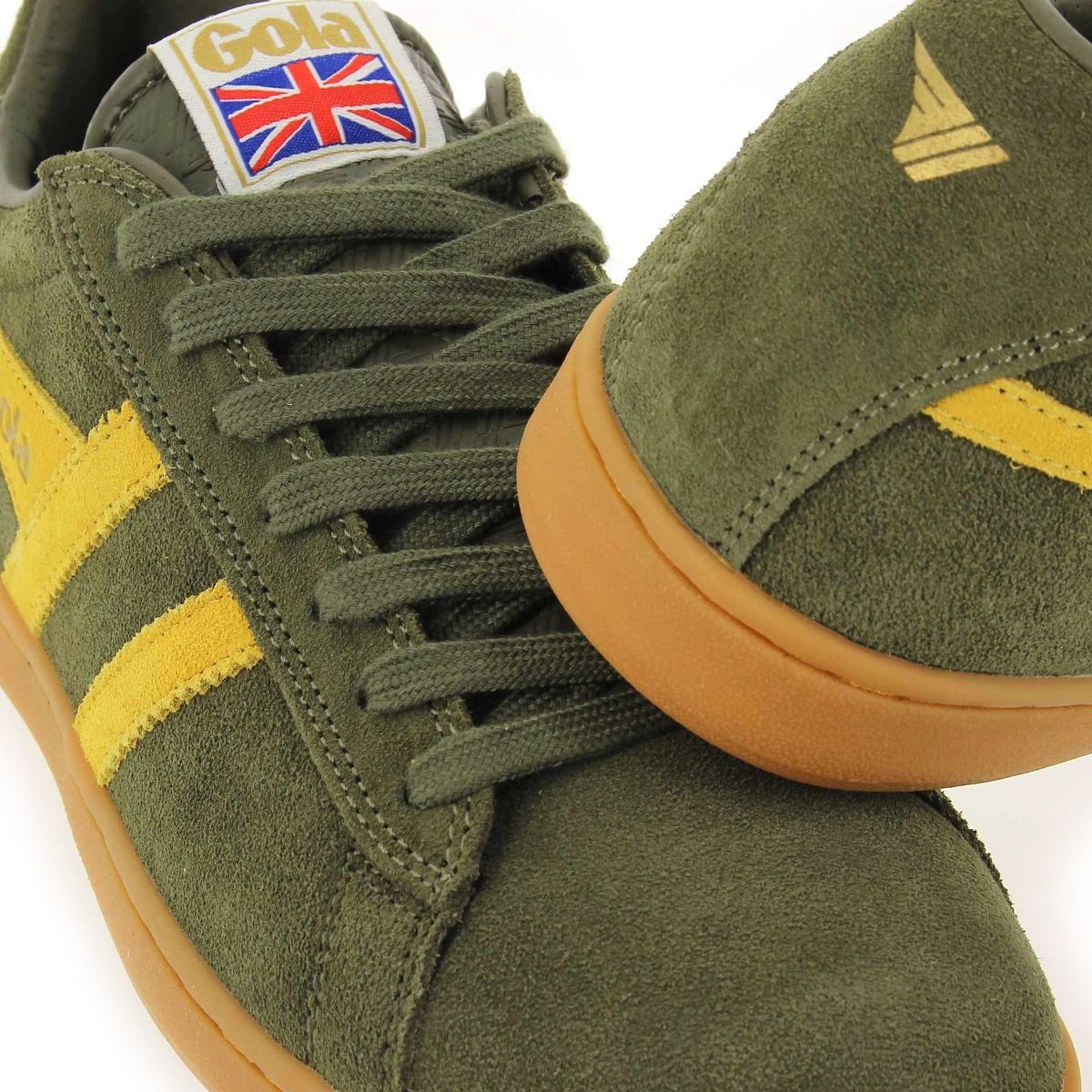 Gola  EQUIPE SUEDE CMA495 - Kaki Jaune