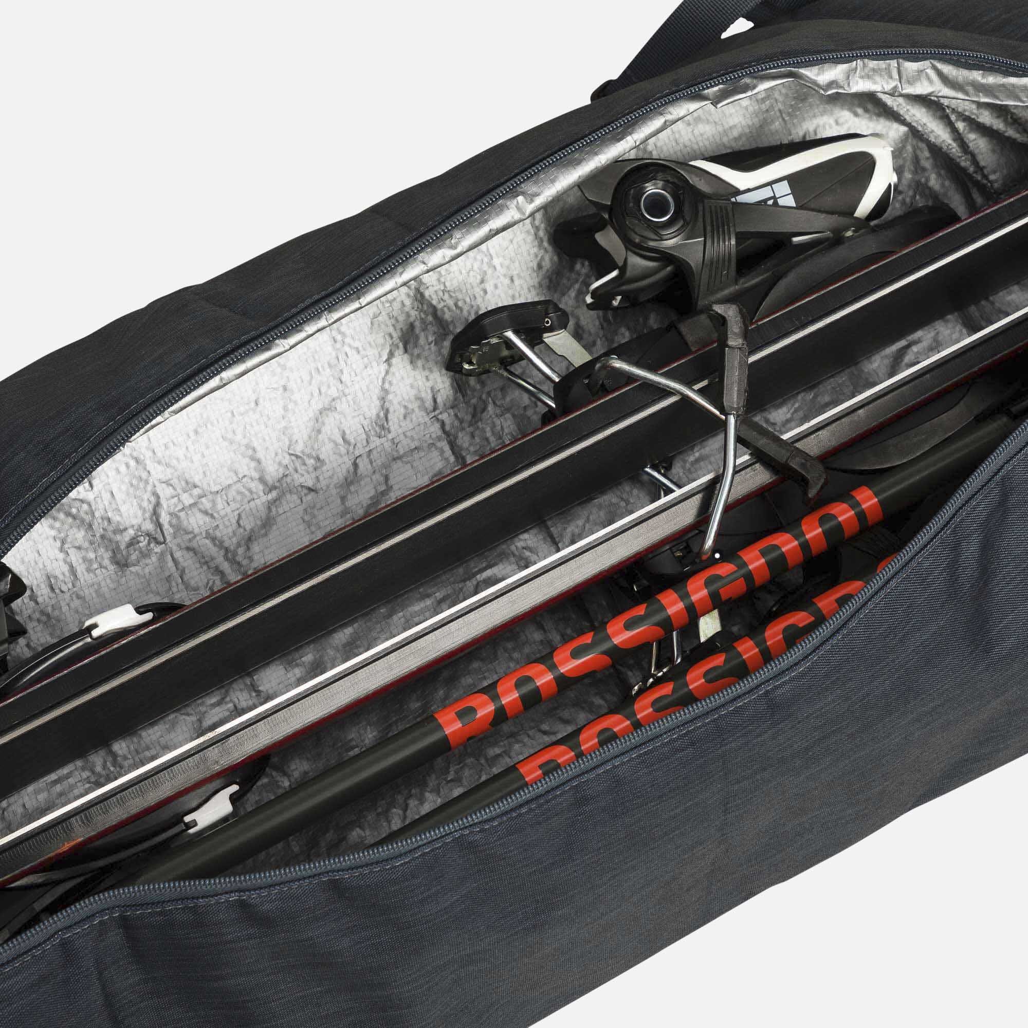 Housse à Skis Matelassée Unisexe Premium 1 Paire Extensible De 160 à 210 Cm