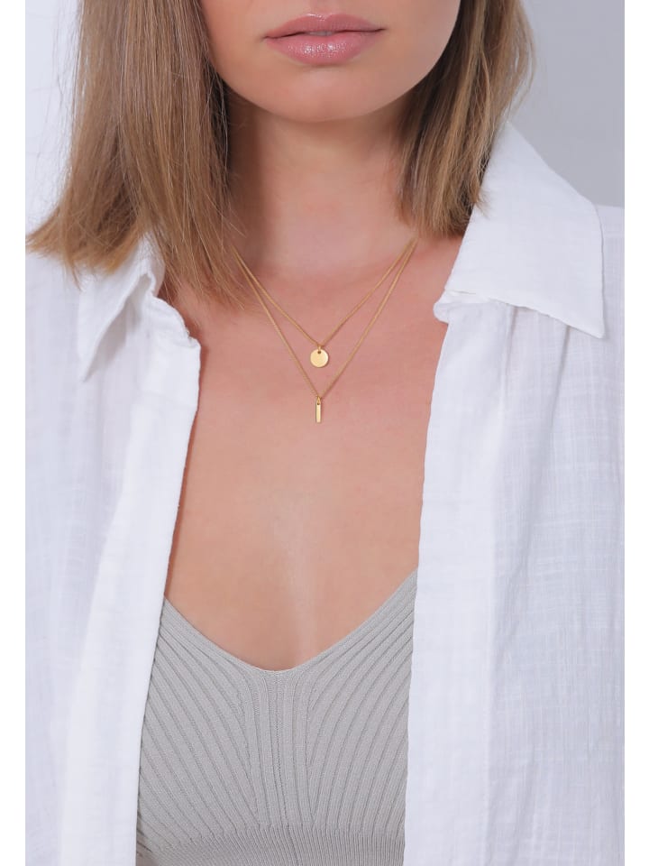 Elli Halskette 925 Sterling Silber Geo in Gold günstig kaufen