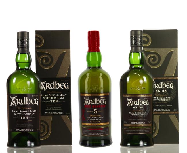 Ardbeg Monsters of Smoke Live Event Set, groß 2,1 l·46,7 % vol