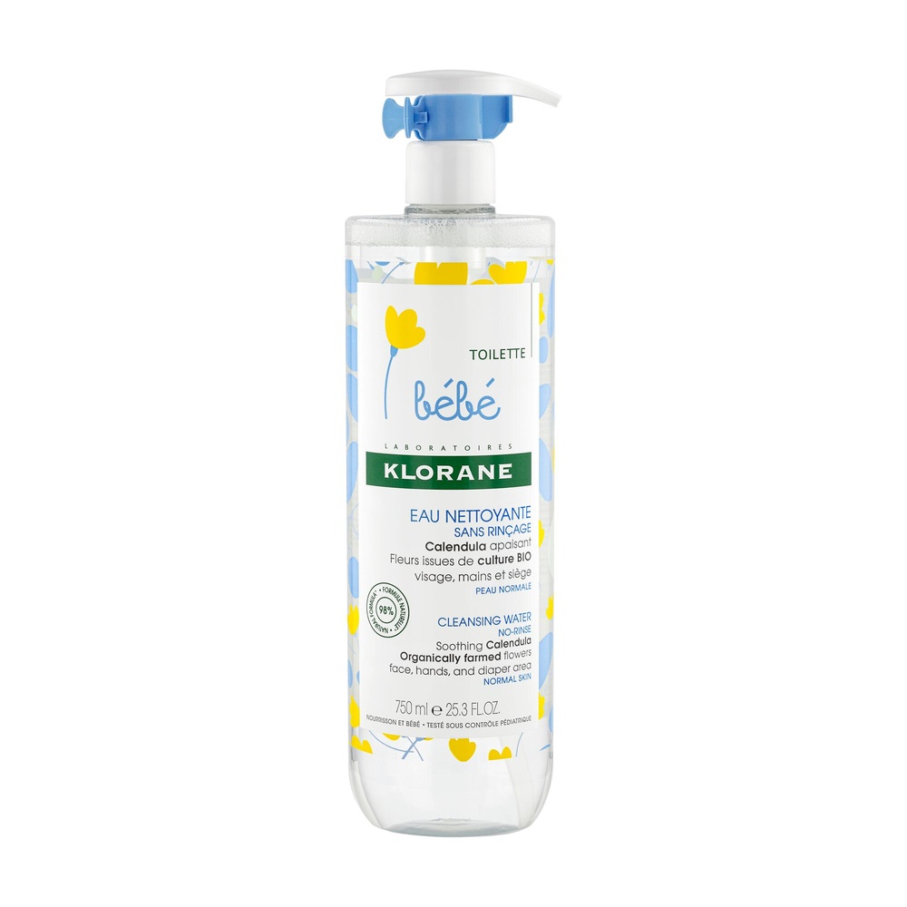 Klorane Bébé Eau nettoyante micellaire 750 ml Eau nettoyante micellaire