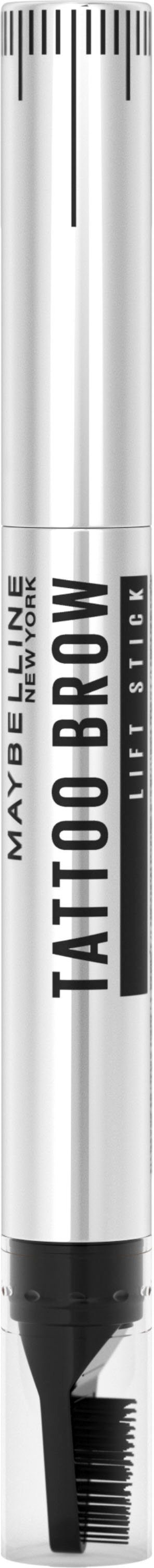 MAYBELLINE NEW YORK Augenbrauen-Gel Tattoo Brow Lift, 2-1 mit Wachs und Lifter-Bürste, Augen-Make-Up