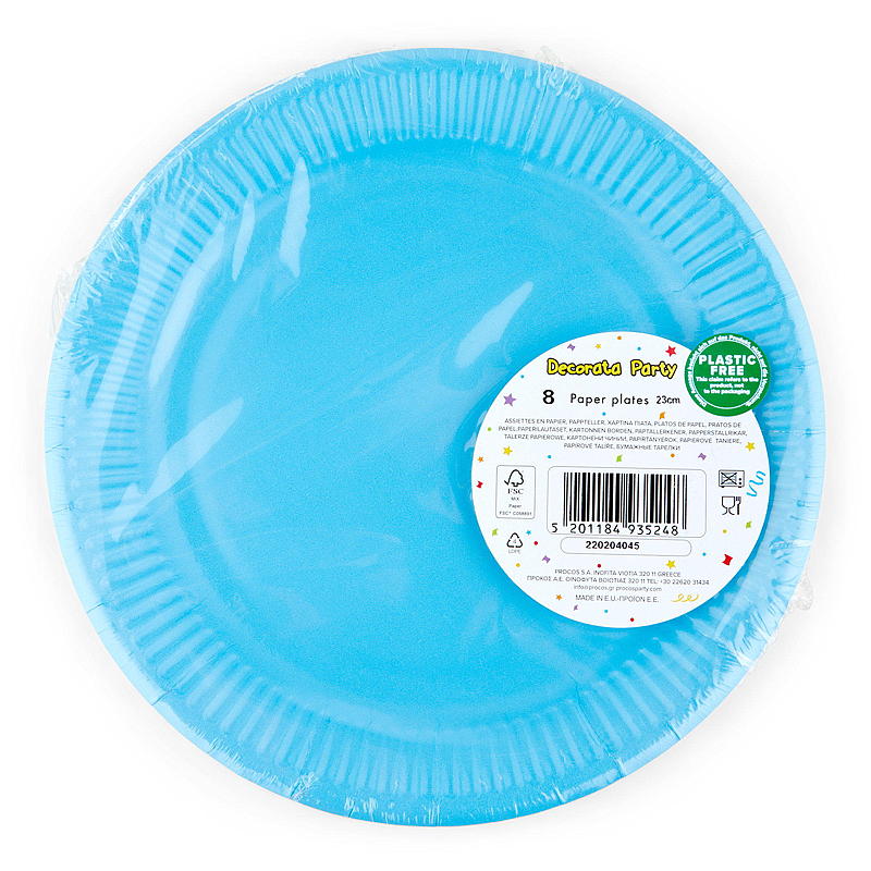 Tallerken 8-pk 23 cm