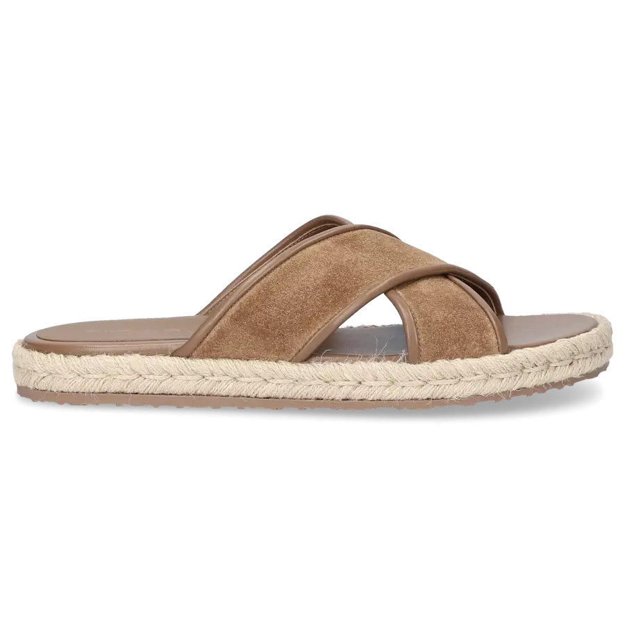 Gianvito Rossi - Sandalen CESARE Veloursleder - beige