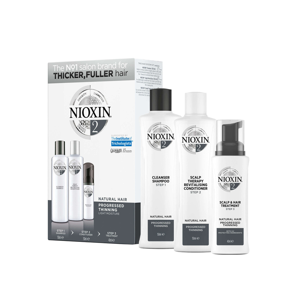 Nioxin NIOXIN Trial Kit System 2 Soin épaississant complet pour cheveux très fins et naturels
