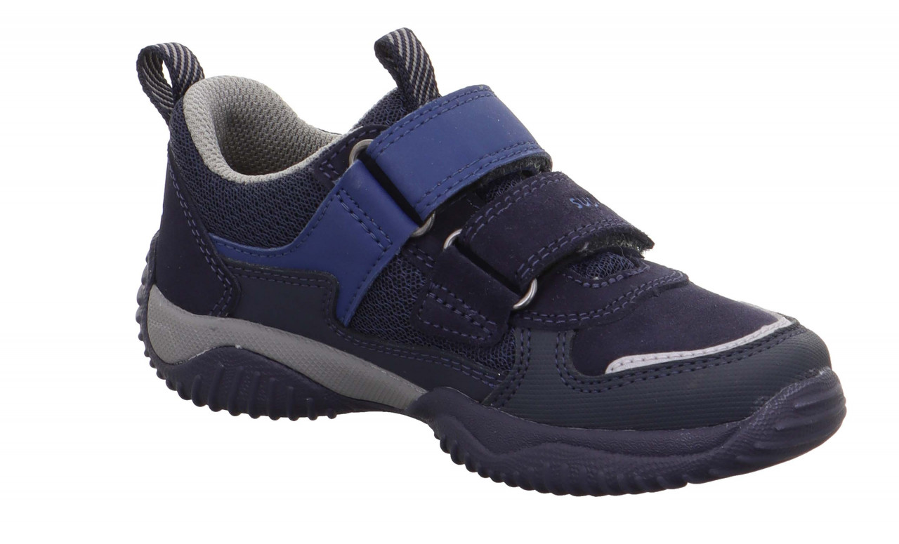 STORM - Blau/Hellgrau Sneaker low mit Klettverschluss