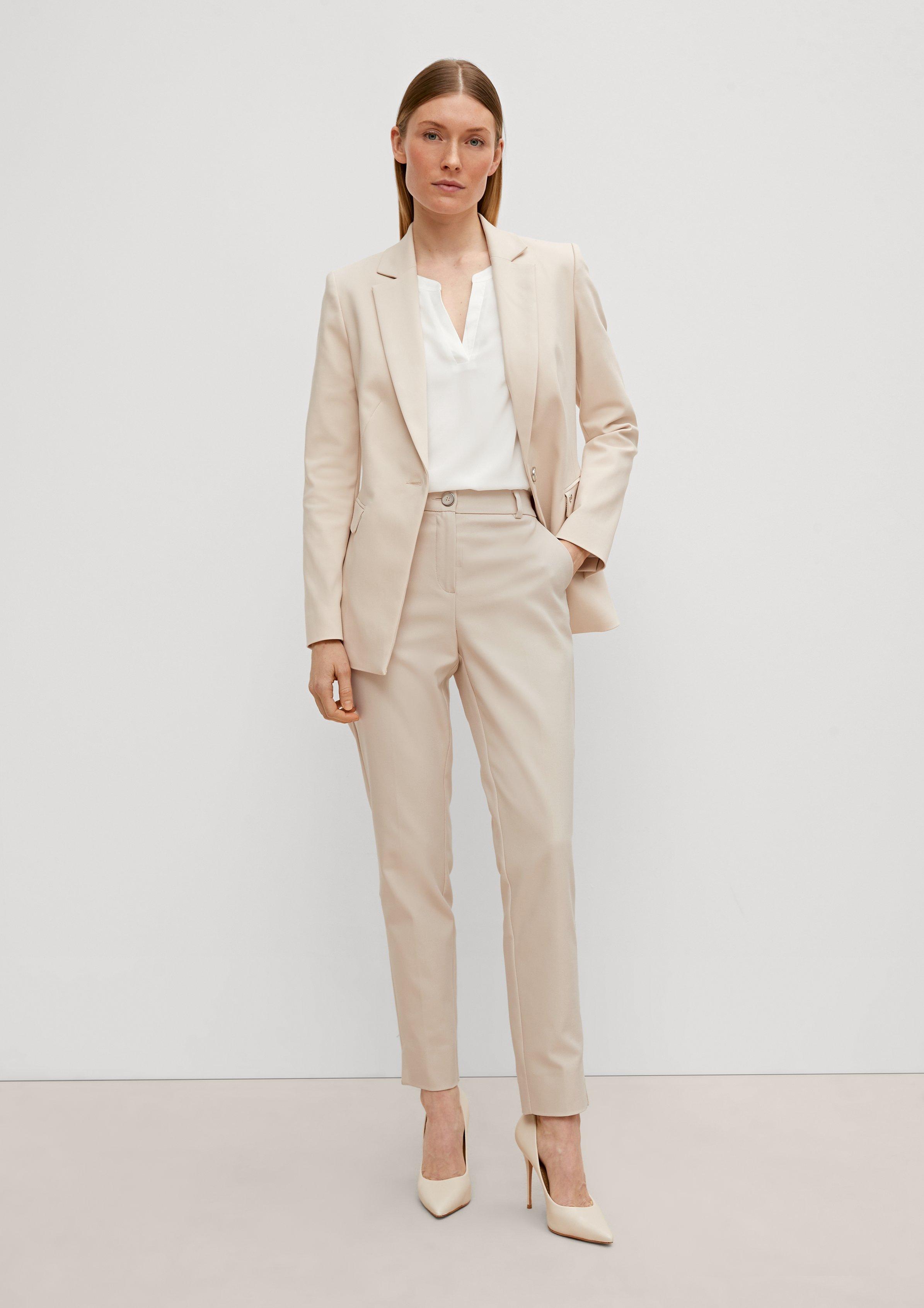 Slim: 7/8-Hose mit Tapered leg - beige